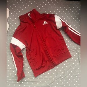 Adidas Crimson and White Sports Jacket